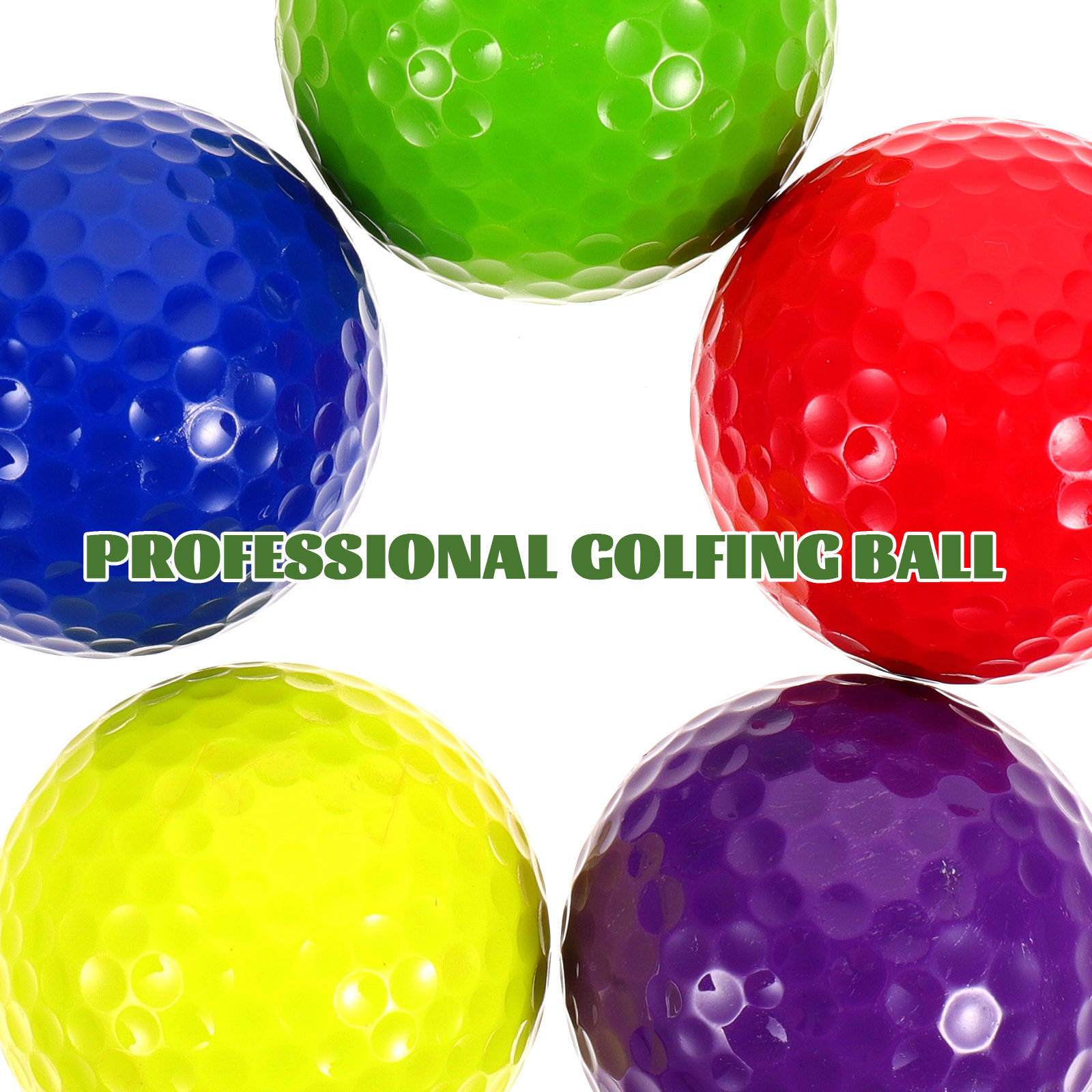 5개 플라스틱 연습용 골프공 컬러 전문가용 이중층 실내 - Practice Equipment For Golf 리뷰 및 가격