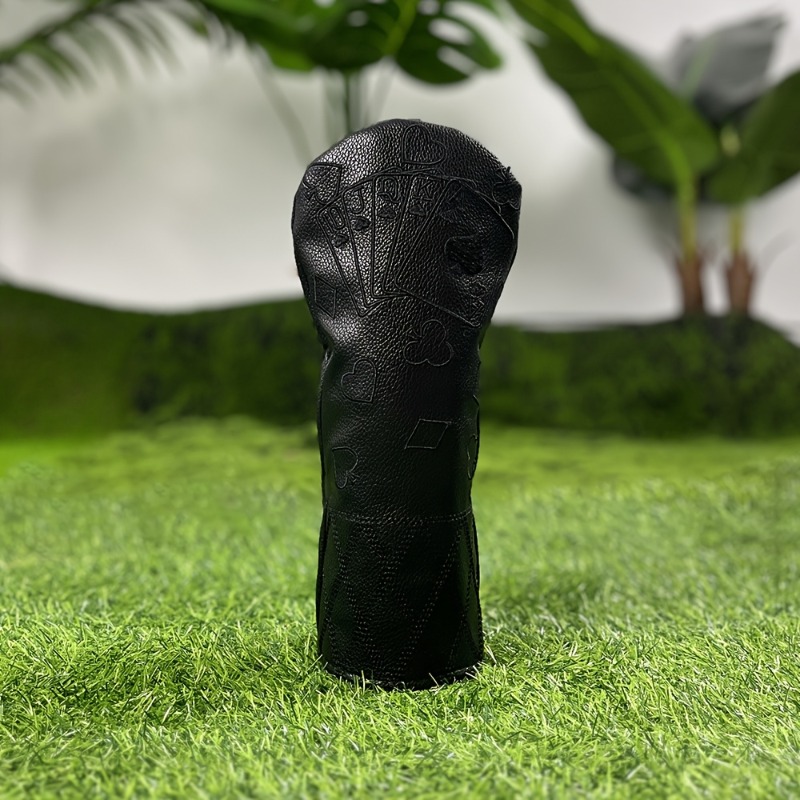 레트로 블랙 포커 골프 클럽 헤드 커버 - 두꺼운 충돌 - Golf Equipment Suppliers 리뷰 및 가격