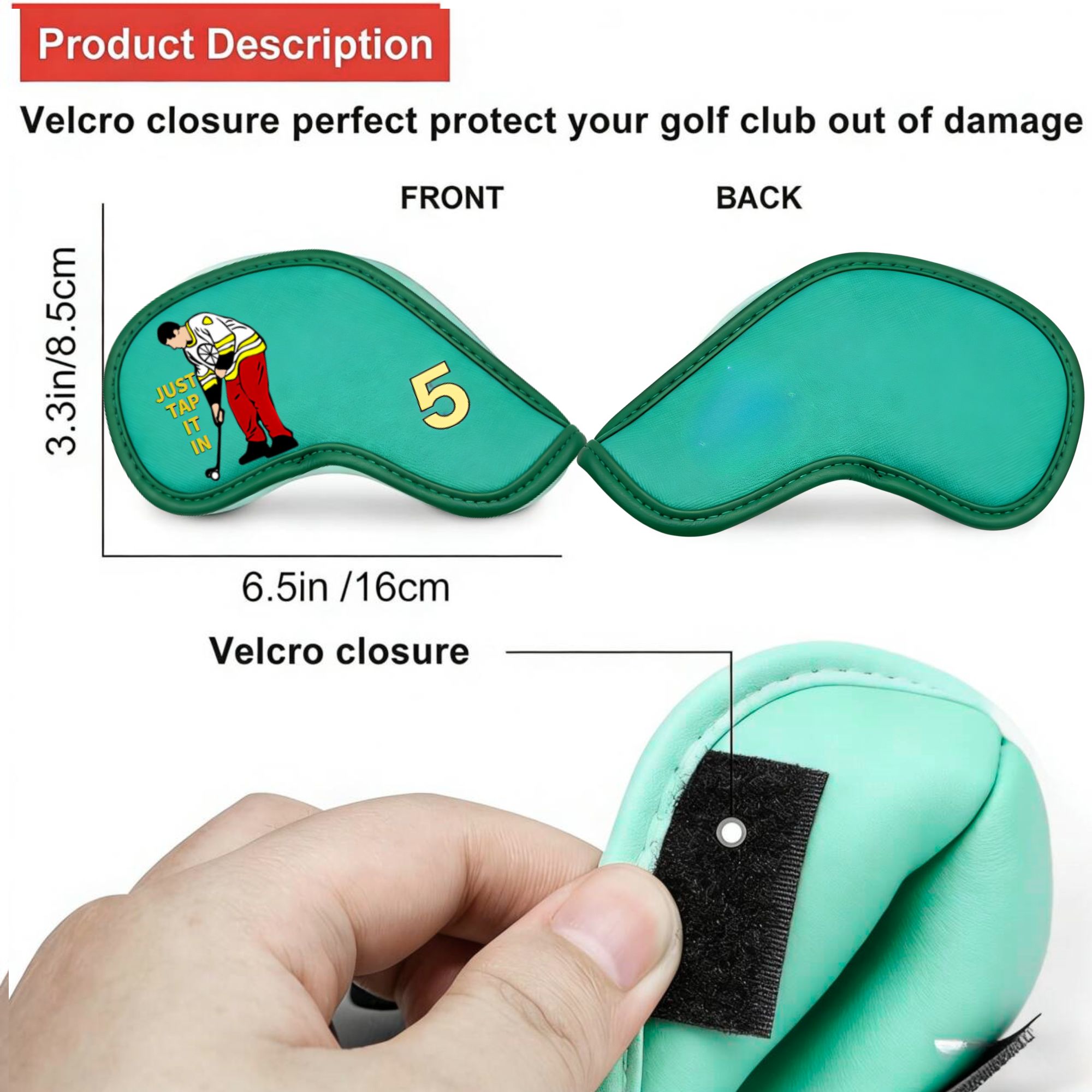 재미있는 만화 디자인의 골프 아이언 커버 9개, 모든  - Golf Equipment Suppliers 리뷰 및 가격